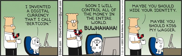 Bertcoin lore comic strip